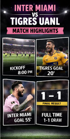 Inter Miami vs LAFC Timeline