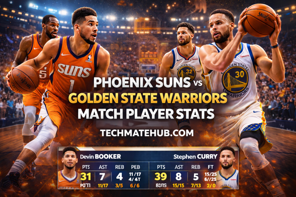 Phoenix Suns vs Golden State Warriors Match Player Stats